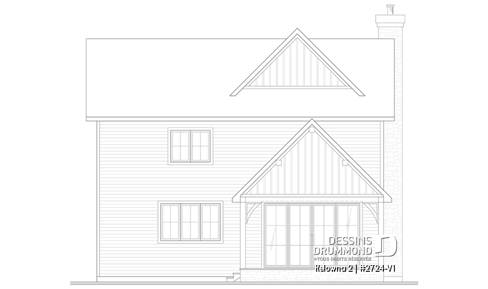 Élévation arrière - Kelowna 2