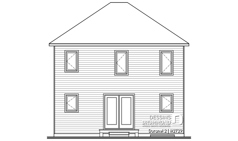 Élévation arrière - Duranel 2