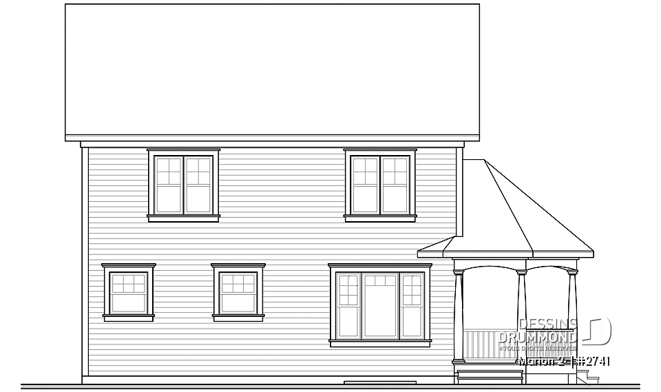 Élévation arrière - Marion 2 