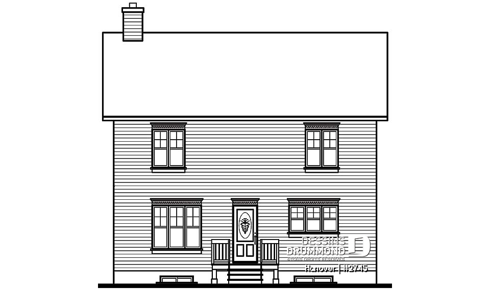 Élévation arrière - Hanover