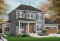 Vue avant - MODÈLE DE BASE - Plan de maison de style colonial, 3 chambres, grande salle de séjour à aire ouverte, garage double - Elizabeth 2