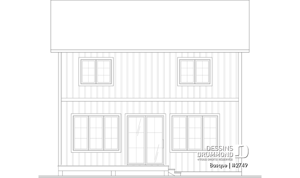 Élévation arrière - Basque