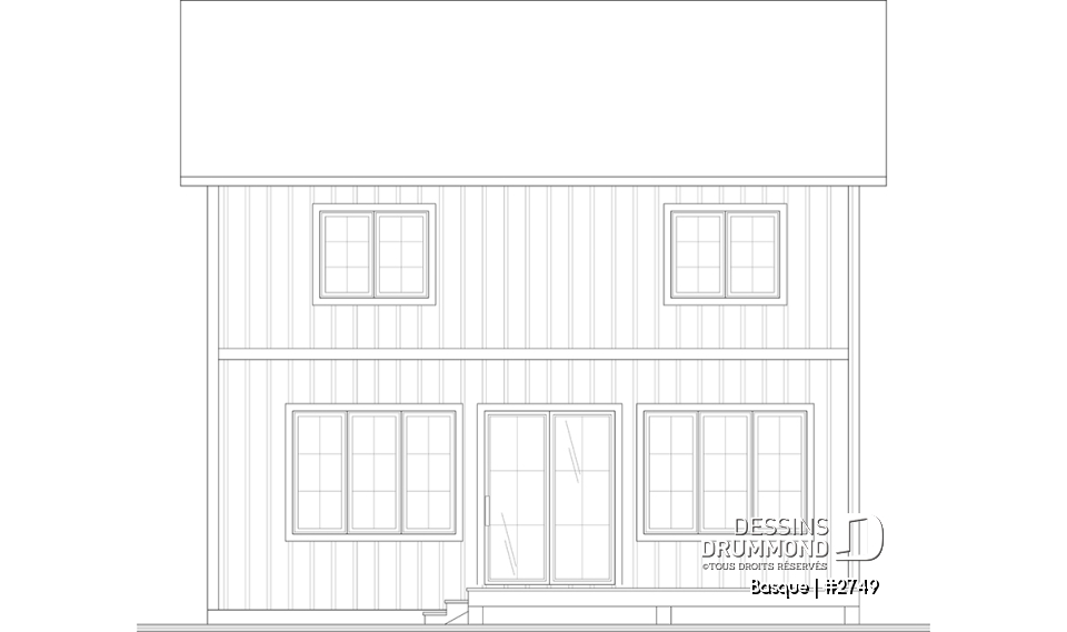 Élévation arrière - Basque