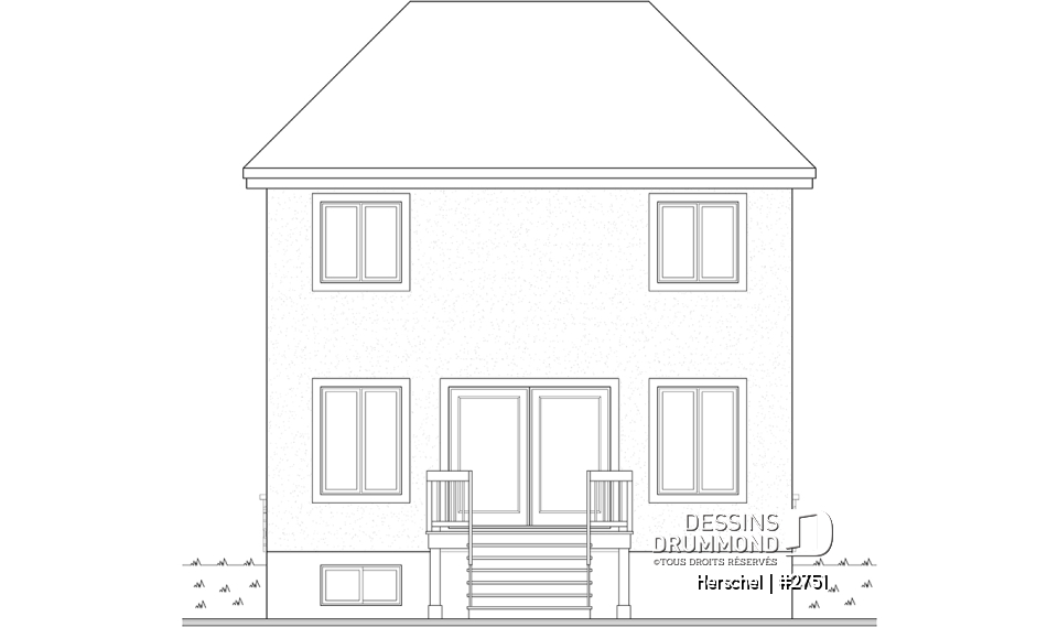 Élévation arrière - Herschel