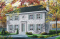 Vue avant - MODÈLE DE BASE - Maison au look historique, plafond 9' au r-d-c, 3 chambres, foyers multiples dont un à la suite des maîtres - Cerfeuille