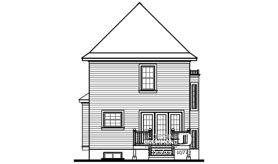 Élévation arrière - Penelope