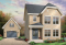 Vue avant - MODÈLE DE BASE - Maison 2 étages, économique, coin dînette tout en lumière, 2 chambres - Colter 2