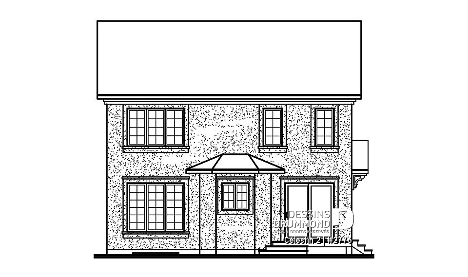 Élévation arrière - Célestin 2