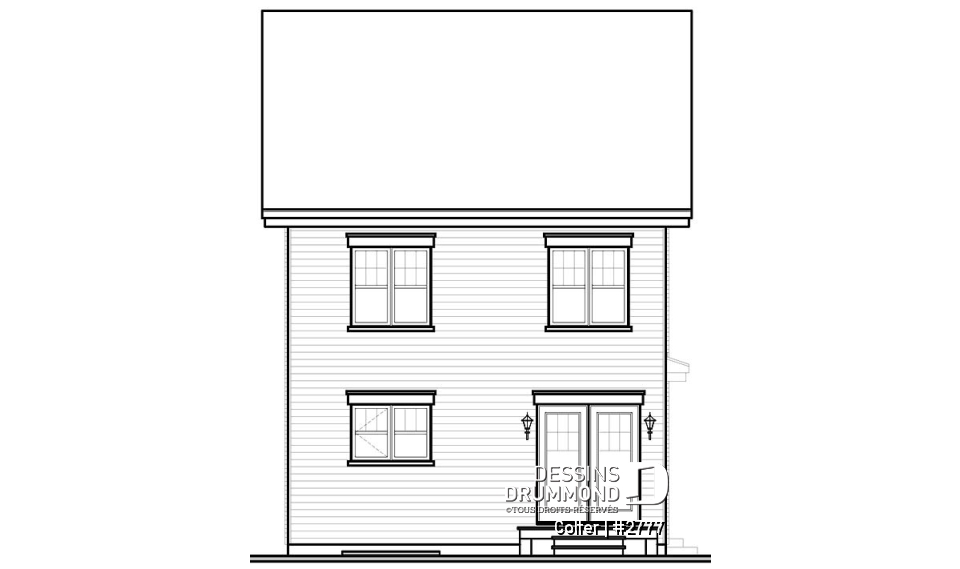 Élévation arrière - Colter