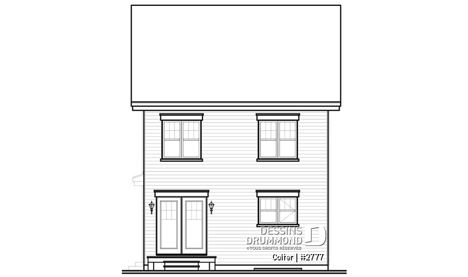 Élévation arrière - Colter