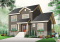 Vue avant - MODÈLE DE BASE - Maison de style transitionnel, 3 chambres, îlot à la cuisine, grande terrasse, bureau à domicile - Norway 4