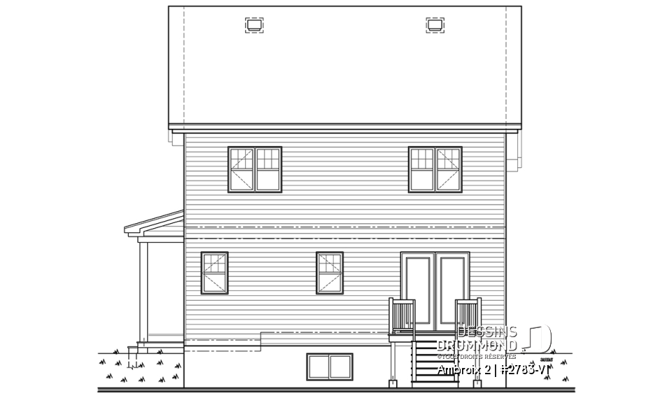 Élévation arrière - Ambroix 2