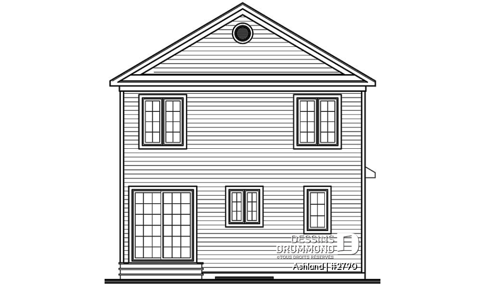 Élévation arrière - Ashland