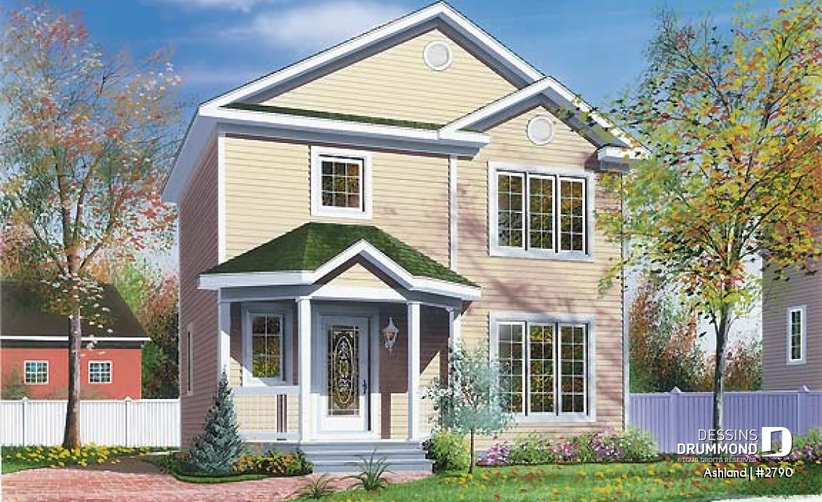 Vue avant - MODÈLE DE BASE - Cottage très abordable de 3 chambres avec beaucoup de fenêtres, salle de lavage au rez-de-chaussée - Ashland