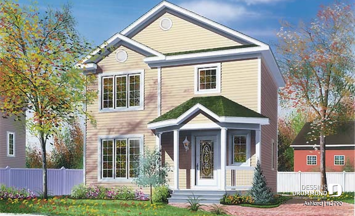 Vue avant - MODÈLE DE BASE - Cottage très abordable de 3 chambres avec beaucoup de fenêtres, salle de lavage au rez-de-chaussée - Ashland