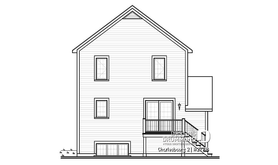 Élévation arrière - Charlesbourg 2