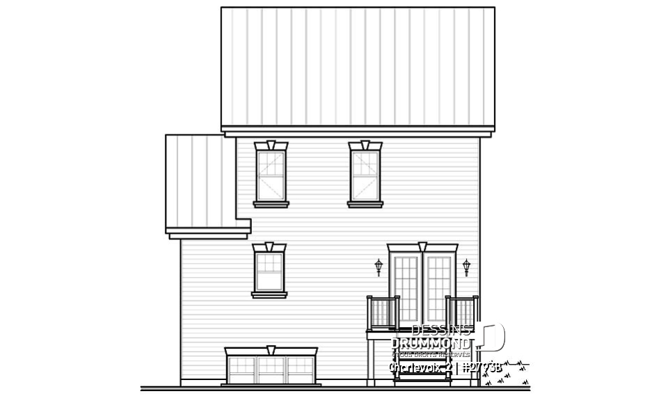 Élévation arrière - Charlevoix 2