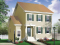 Vue avant - MODÈLE DE BASE - Plan de maison à étage, 3 chambres, appartement au sous-sol, buanderie au rez-de-chaussée, vestibule - Charlevoix 2