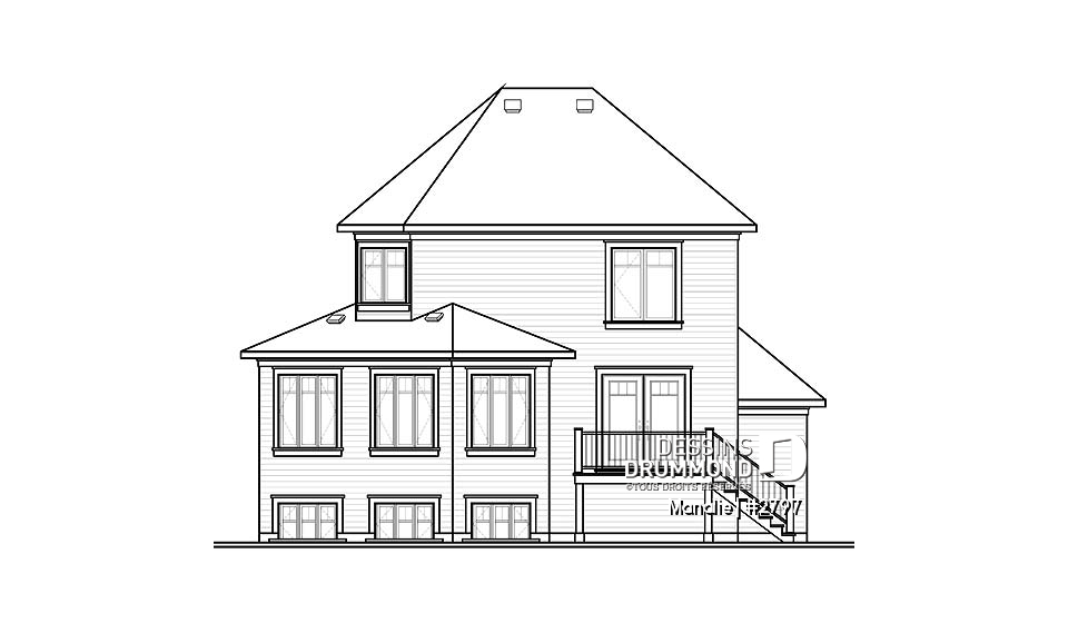 Élévation arrière - Manalie