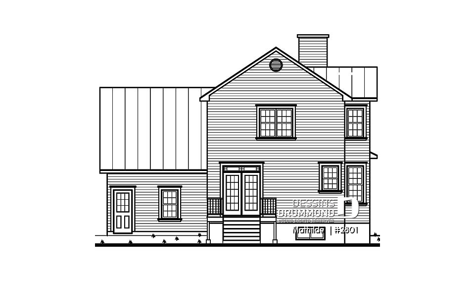 Élévation arrière - Mathilde 