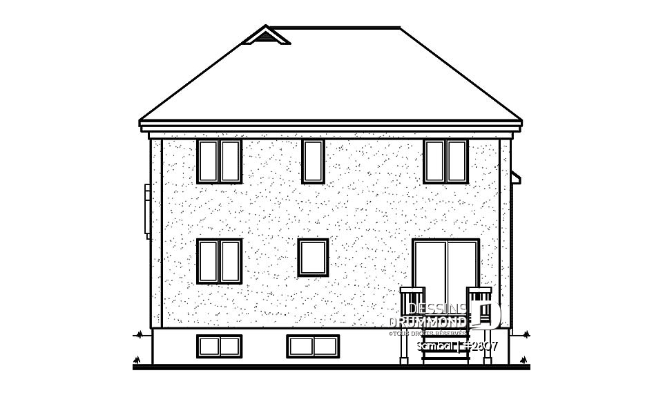 Élévation arrière - Sambal