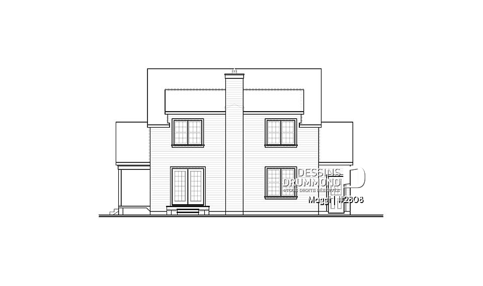 Élévation arrière - Maggi