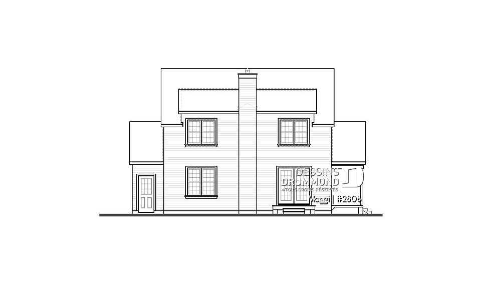 Élévation arrière - Maggi