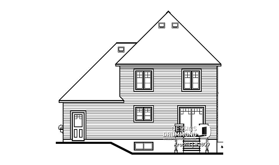 Élévation arrière - Arachis