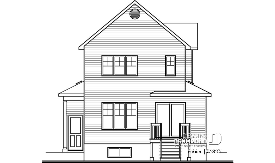 Élévation arrière - Fabien