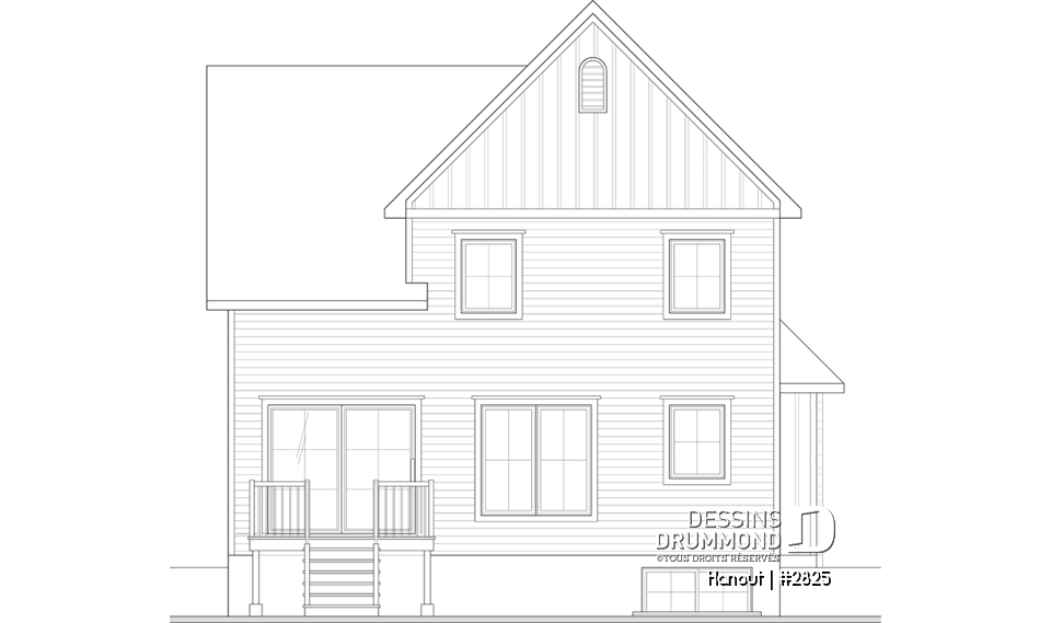 Élévation arrière - Hanout