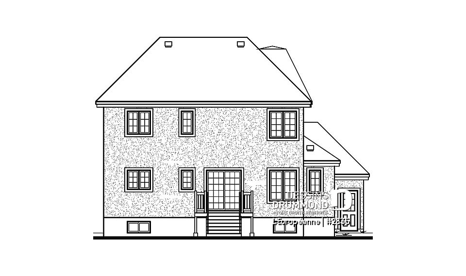 Élévation arrière - L'Européenne