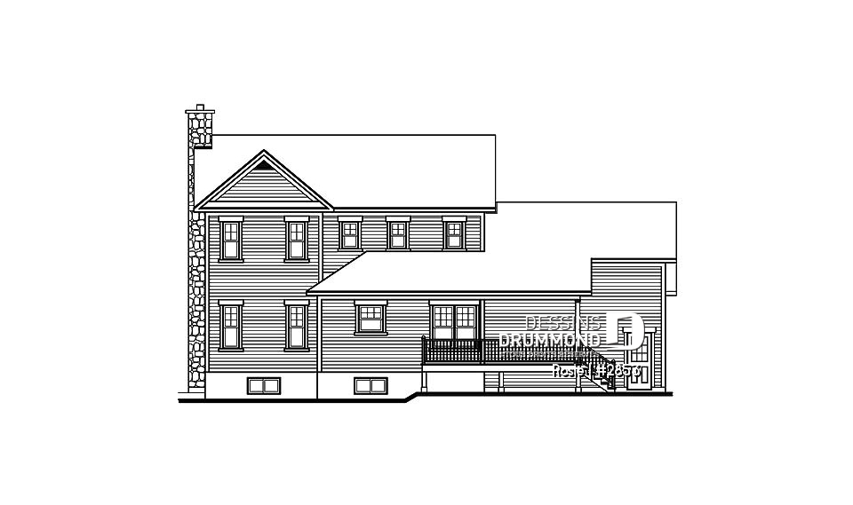 Élévation arrière - Rosie