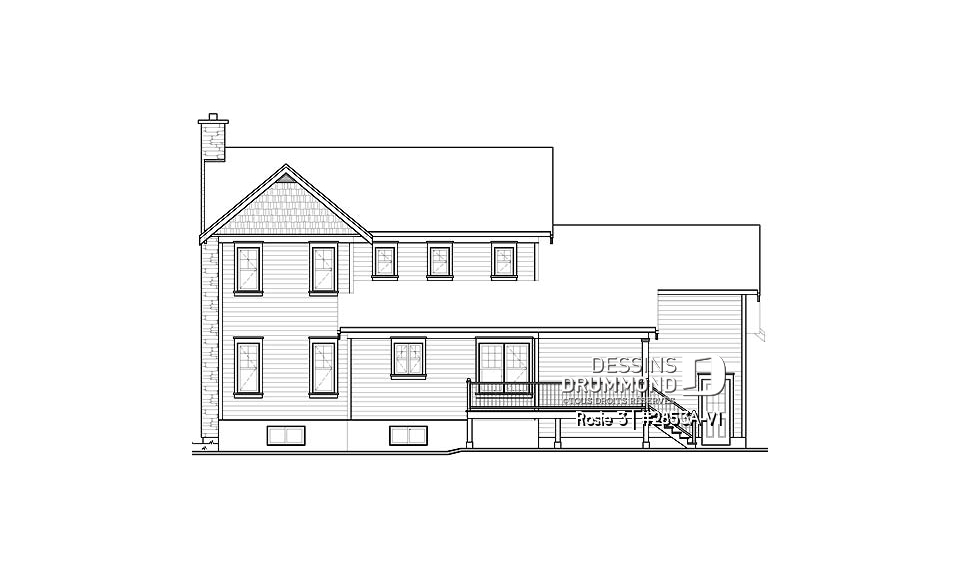 Élévation arrière - Rosie 3