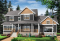 Vue avant - MODÈLE DE BASE - Plan de maison Craftsman 3 à 4 chambres, bureau à domicile, solarium, garage double, foyer, salle à manger - Rosie 3