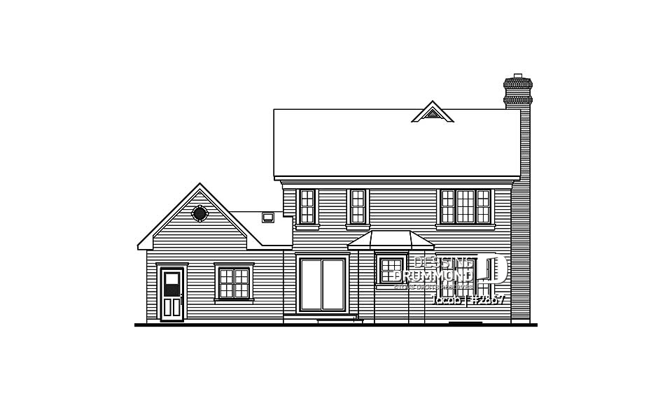 Élévation arrière - Jacob