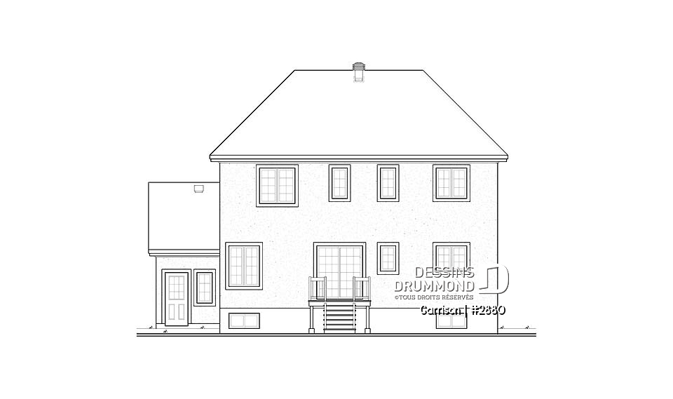 Élévation arrière - Garrison