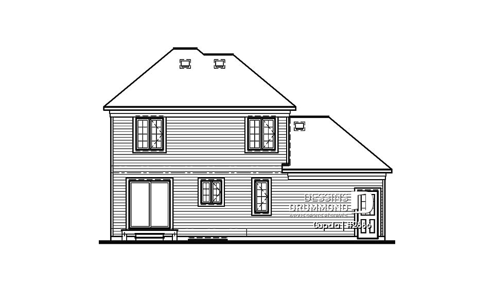 Élévation arrière - Cupola