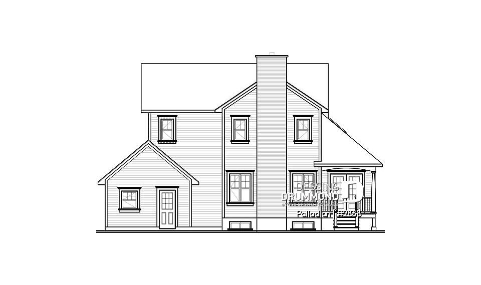 Élévation arrière - Palladian