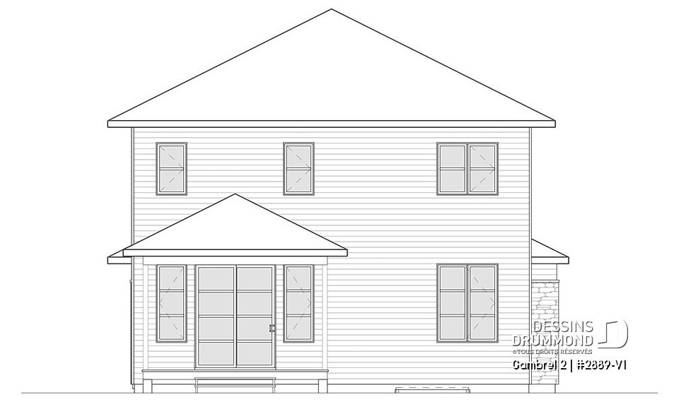 Vue arrière - MODÈLE DE BASE - Gambrel 2