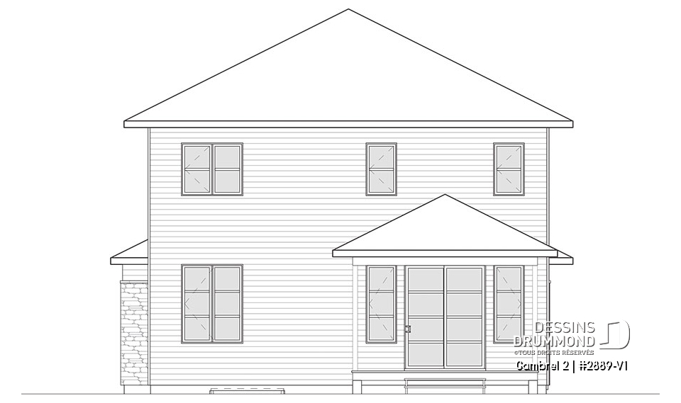 Vue arrière - MODÈLE DE BASE - Gambrel 2