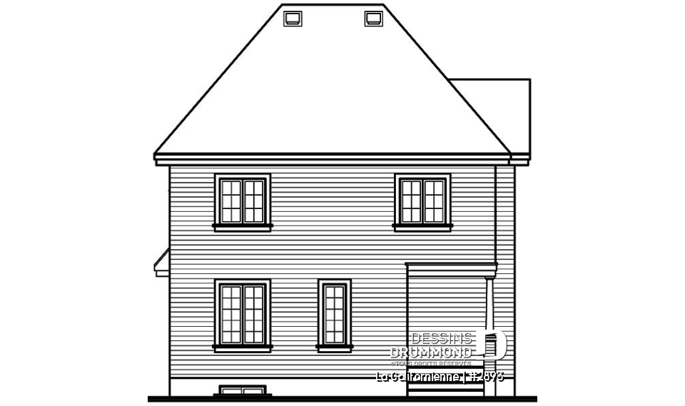 Élévation arrière - La Californienne