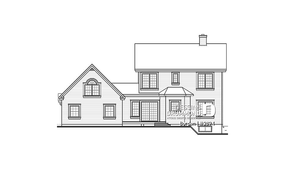 Élévation arrière - Burden