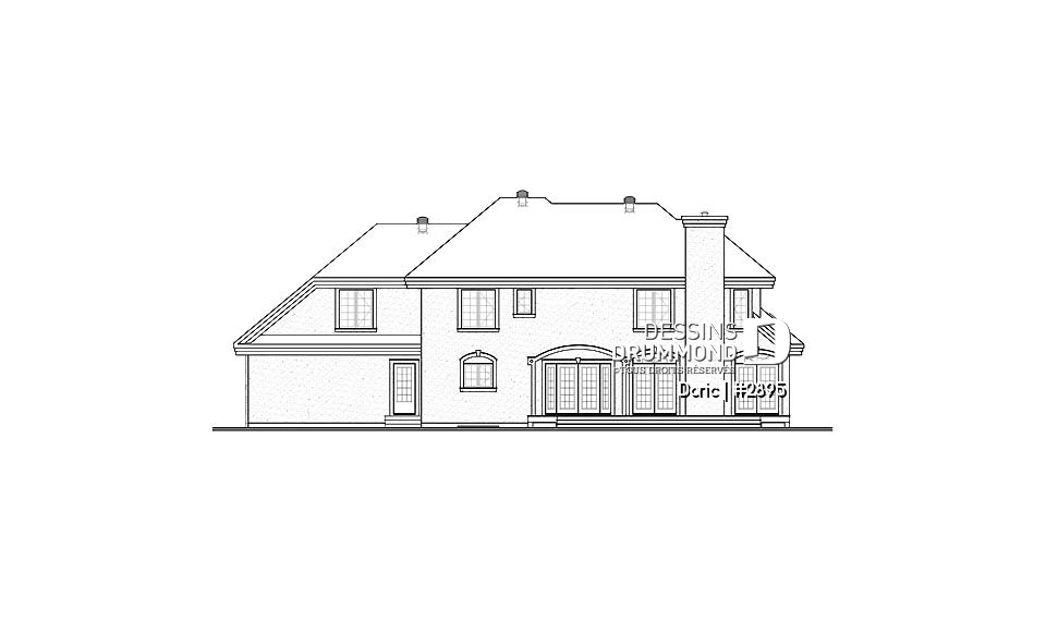 Élévation arrière - Doric