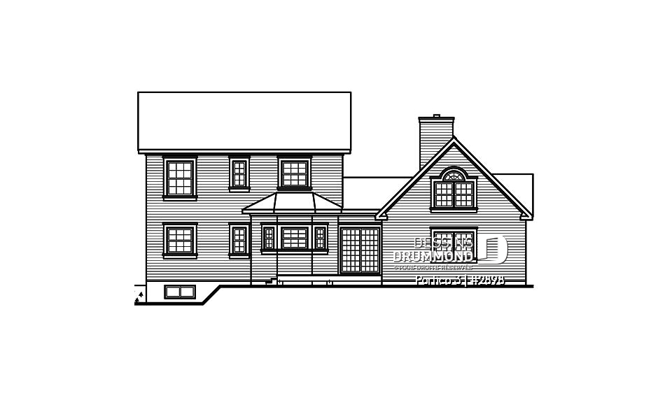 Élévation arrière - Portico 3