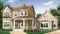 Vue avant - MODÈLE DE BASE - Plan de maison avec 4 à 5 chambres, 3.5 salles de bain, garage double, chambre maître au rez-de-chaussée - Portico 3