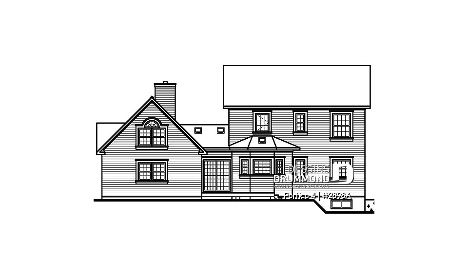 Élévation arrière - Portico 4