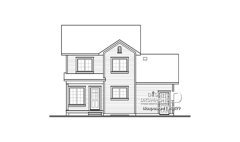 Élévation arrière - Maupassant