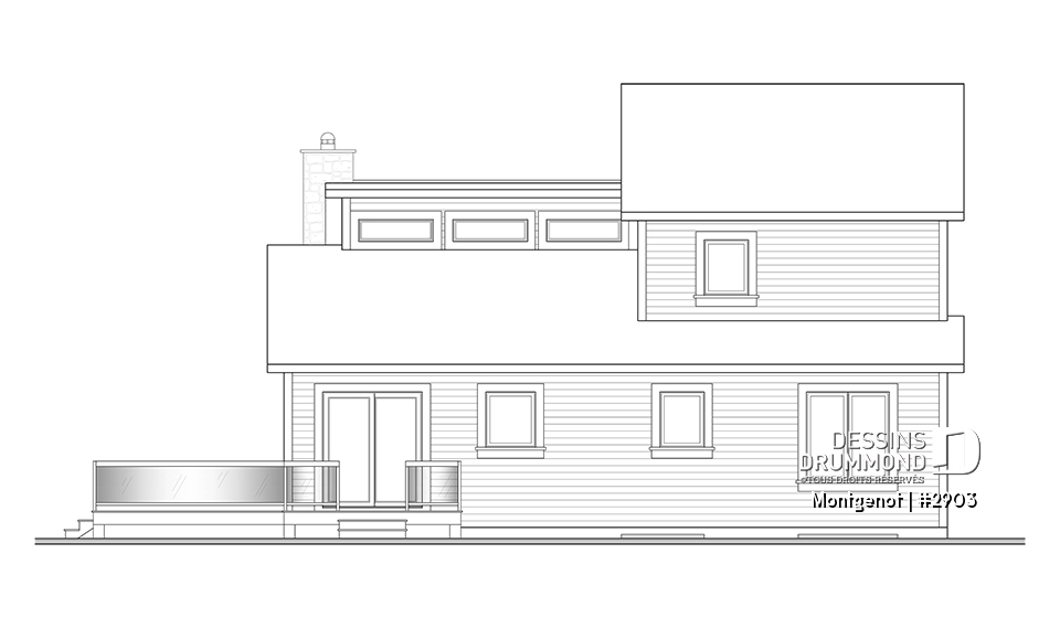 Élévation arrière - Montgenot