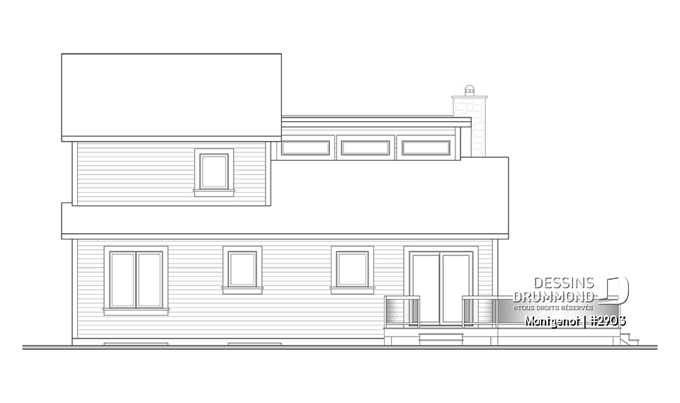 Élévation arrière - Montgenot