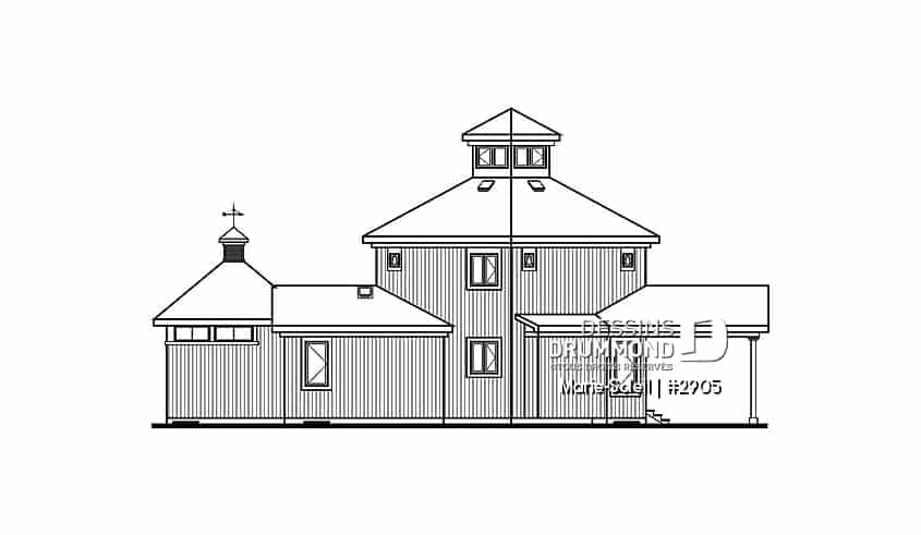 Élévation arrière - Marie-Soleil